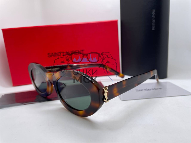 Очки Saint Lauren Leo/Green солнцезащитные женские оригинал