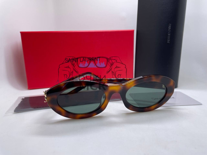 Очки Saint Lauren Leo/Green солнцезащитные женские оригинал