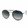 Очки Ray Ban Round Double Bridge RB3647-N Темный градиент солнцезащитные унисекс женские мужские оригинал