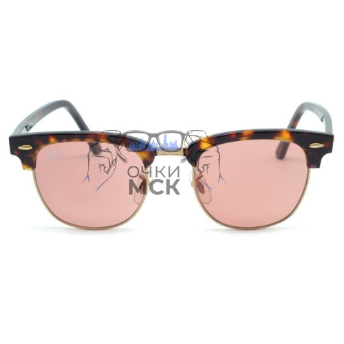 Очки Ray Ban Clubmaster RB 3016 Розовый градиент солнцезащитные унисекс женские мужские оригинал