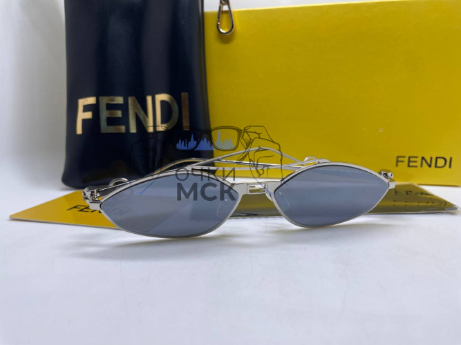 Очки Fendi Low Silver/Grey солнцезащитные женские оригинал