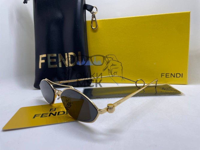 Очки Fendi Low Gold/Black солнцезащитные женские оригинал