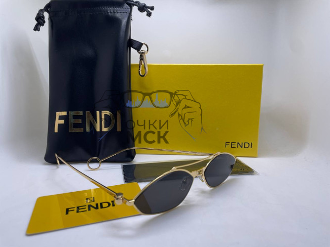 Очки Fendi Low Gold/Black солнцезащитные женские оригинал