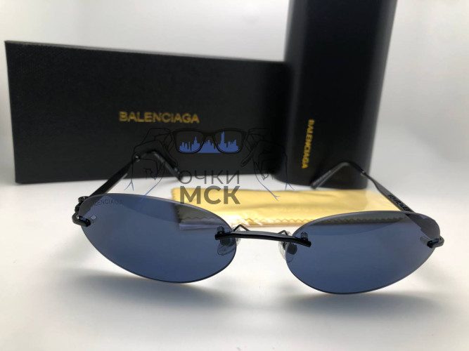 Очки Balenciaga BB9170 Black Тёмный градиент солнцезащитные унисекс женские мужские оригинал