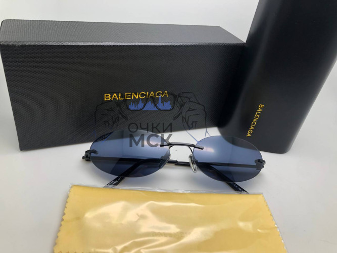 Очки Balenciaga BB9170 Black Тёмный градиент солнцезащитные унисекс женские мужские оригинал