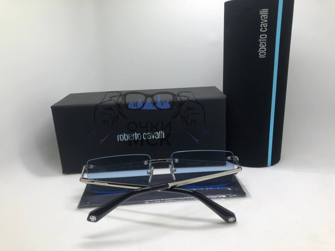 Очки Roberto Cavalli Low Silver Blue солнцезащитные унисекс женские мужские оригинал
