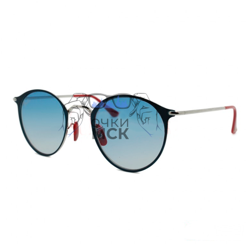 Очки Ray Ban Scuderia Ferrari RB3602-M Голубой зеркальный градиент солнцезащитные унисекс женские мужские оригинал