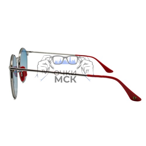 Очки Ray Ban Scuderia Ferrari RB3602-M Голубой зеркальный градиент солнцезащитные унисекс женские мужские оригинал