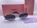 Очки Miu Miu Oval Silver/Black солнцезащитные женские оригинал