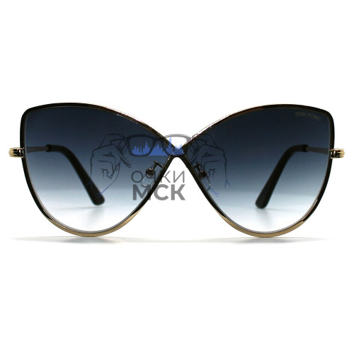 Очки Tom Ford ELISE-02 TF0569 Тёмно-серый градиент солнцезащитные унисекс женские мужские оригинал