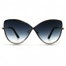 Очки Tom Ford ELISE-02 TF0569 Тёмно-серый градиент солнцезащитные унисекс женские мужские оригинал