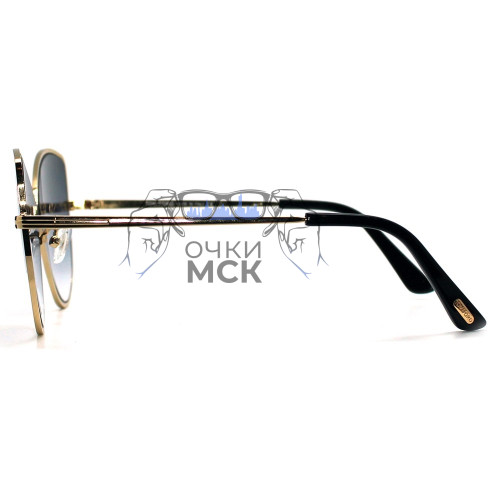 Очки Tom Ford ELISE-02 TF0569 Тёмно-серый градиент солнцезащитные унисекс женские мужские оригинал