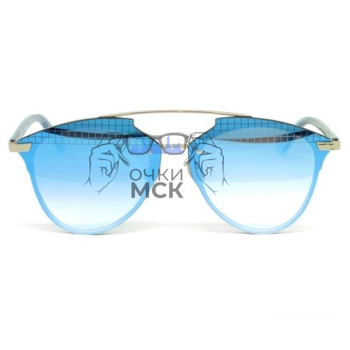 Очки Dior Reflected P Prism Голубой зеркальный градиент солнцезащитные унисекс женские мужские оригинал