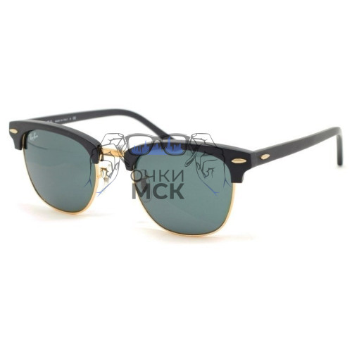 Очки Ray Ban Clubmaster RB3016 Серый солнцезащитные унисекс женские мужские оригинал