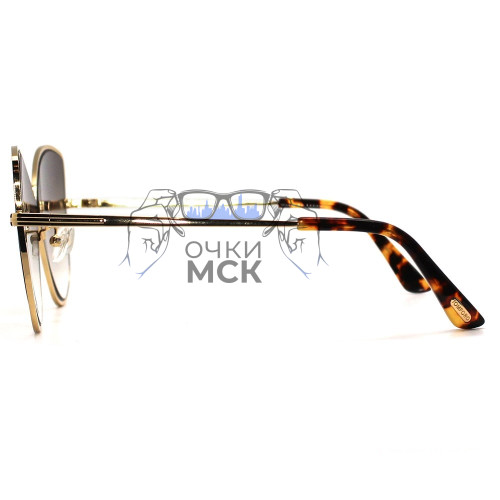 Очки Tom Ford ELISE-02 TF0569 Коричневый градиент солнцезащитные унисекс женские мужские оригинал