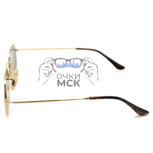 Очки Ray Ban Octagonal Metal RB3556N Серый солнцезащитные унисекс женские мужские оригинал