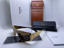 Очки Celine Gold Metall / Brown солнцезащитные унисекс женские мужские оригинал