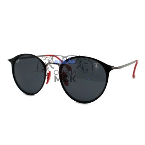 Очки Ray Ban Scuderia Ferrari RB3602-M Черные солнцезащитные унисекс женские мужские оригинал
