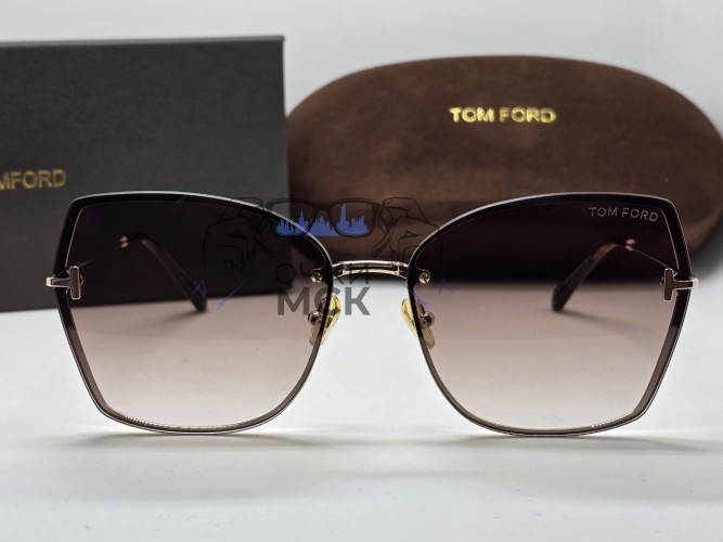 Очки Tom Ford FT 0715 Gold/Brown солнцезащитные женские оригинал