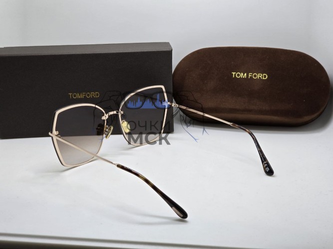 Очки Tom Ford FT 0715 Gold/Brown солнцезащитные женские оригинал