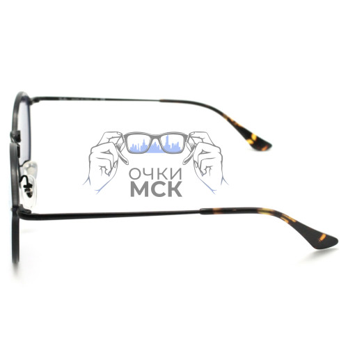 Очки Ray Ban RB3574N Blaze Round Сиреневые зеркальные солнцезащитные унисекс женские мужские оригинал