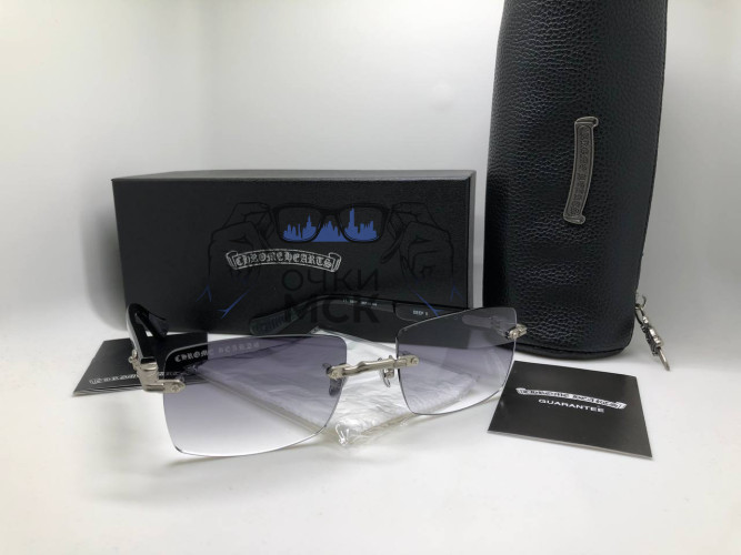 Очки Chrome Hearts Deep II Светло-серый градиент солнцезащитные унисекс женские мужские оригинал