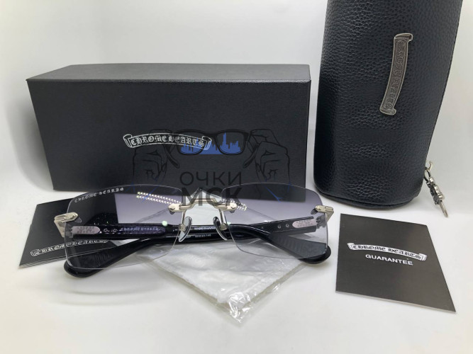 Очки Chrome Hearts Deep II Светло-серый градиент солнцезащитные унисекс женские мужские оригинал