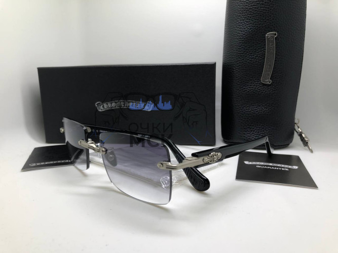 Очки Chrome Hearts Deep II Светло-серый градиент солнцезащитные унисекс женские мужские оригинал