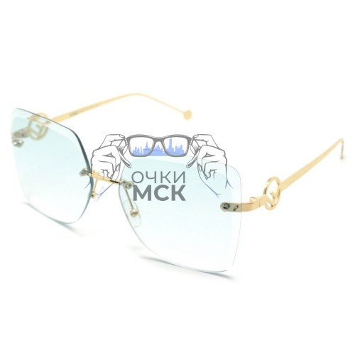 Очки Fendi F is Fendi FF0297/S Бирюзовый градиент солнцезащитные женские оригинал