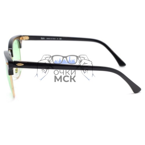 Очки Ray Ban Clubmaster RB 3016 Салатовый солнцезащитные унисекс женские мужские оригинал