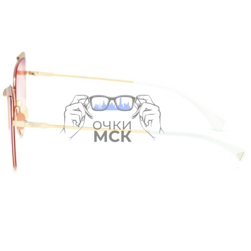 Очки Fendi LEI FF 0190/S Розовый зеркальный солнцезащитные женские оригинал