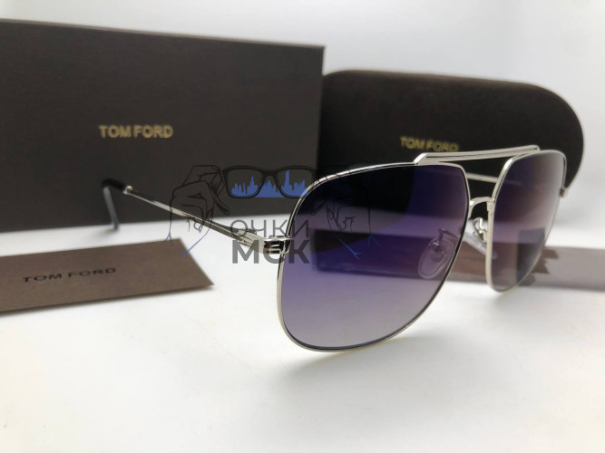 Очки Tom Ford Aviator Silver/Dark солнцезащитные унисекс женские мужские оригинал