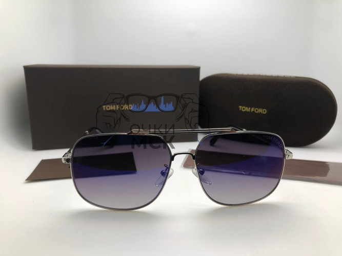 Очки Tom Ford Aviator Silver/Dark солнцезащитные унисекс женские мужские оригинал