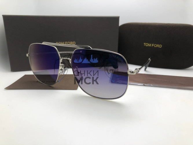 Очки Tom Ford Aviator Silver/Dark солнцезащитные унисекс женские мужские оригинал