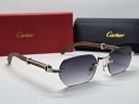 Очки Cartier СТ0362S Wood/Silver/Grey солнцезащитные унисекс женские мужские оригинал