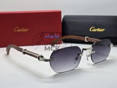 Очки Cartier СТ0362S Wood/Silver/Grey