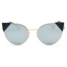 Очки Fendi LEI FF 0190/S Серый зеркальный солнцезащитные женские оригинал