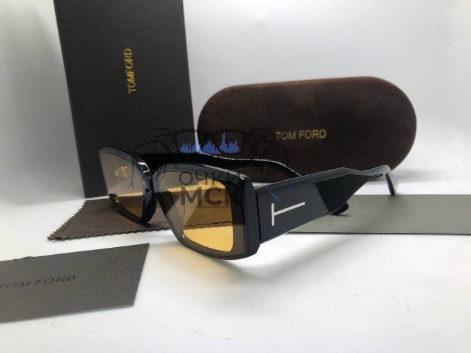 Очки Tom Ford Low "T" Black/Yellow солнцезащитные женские оригинал