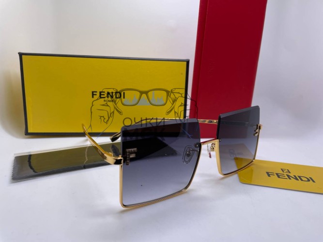 Очки Fendi Metall Gold/High Black солнцезащитные женские оригинал