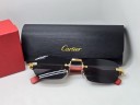Очки Cartier СТ0362S Red Wood/Gold/Black солнцезащитные унисекс женские мужские оригинал