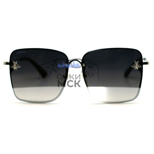 Очки Gucci GG2200 Серый зеркальный солнцезащитные женские оригинал