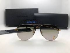 Очки Saint Laurent Aviator Brown/Gold