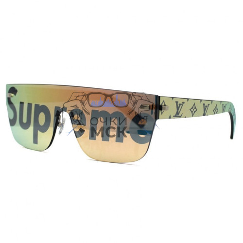 Очки LV x Supreme City Mask SP Gold Rose солнцезащитные унисекс женские мужские оригинал