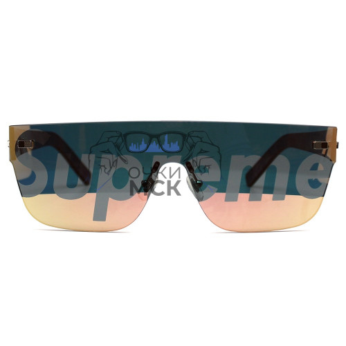 Очки LV x Supreme City Mask SP Gold Rose солнцезащитные унисекс женские мужские оригинал