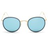 Очки Ray Ban Round Metal Folding RB3517 Голубые солнцезащитные унисекс женские мужские оригинал