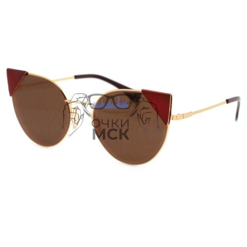 Очки Fendi LEI FF 0190/S Коричневые солнцезащитные женские оригинал