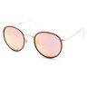 Очки Ray Ban Round Metal Folding RB3517 Розовые солнцезащитные унисекс женские мужские оригинал
