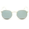 Очки Ray Ban Round Metal RB3447 Серые зеркальные солнцезащитные унисекс женские мужские оригинал