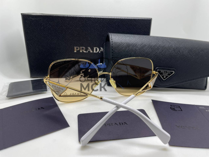 Очки Prada Avia S Gold солнцезащитные женские оригинал
