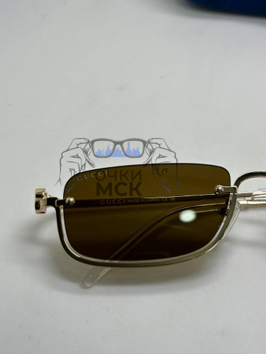 Очки Gucci Low Vintage Gold/Brown солнцезащитные женские оригинал